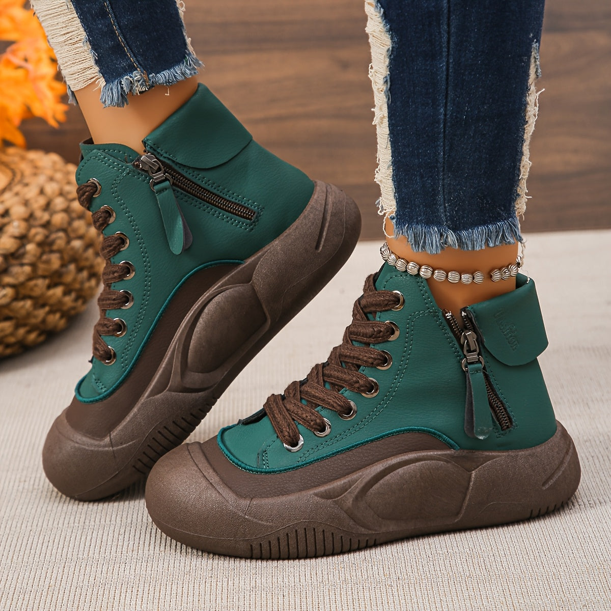 Women's Thick Sole Heightening Trendy Shoes for Spring