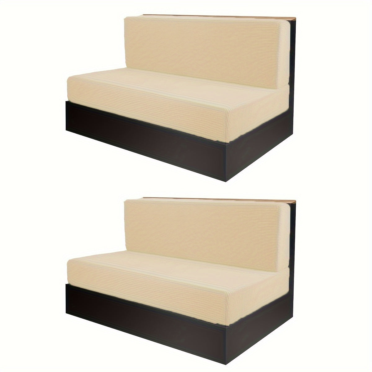 4-Piece RV Cushion Cover Set for Dinette and Sofa Protection Includes 2 Back and 2 Bench Covers