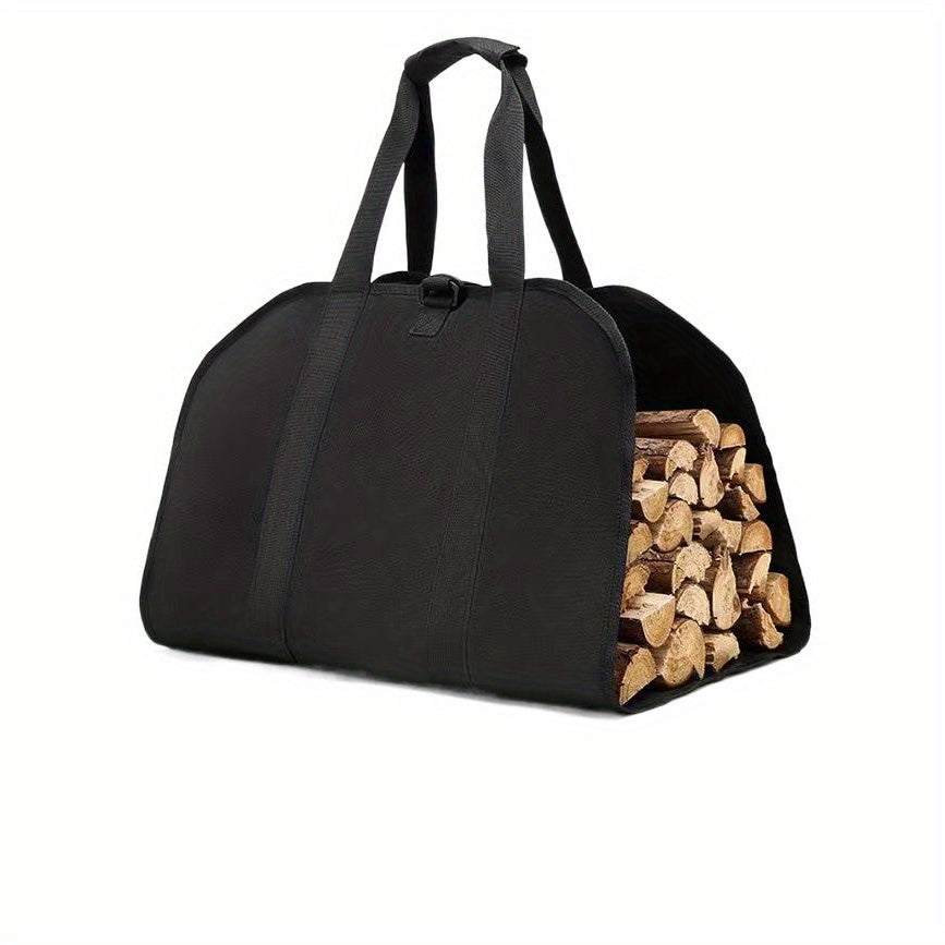 Сумка для хранения дров Firewood Log Carrier Bag из прочного ПВХ-материала с большой вместимостью для транспортировки и хранения дров. Идеально подходит для кемпинга, костров и домашнего использования.