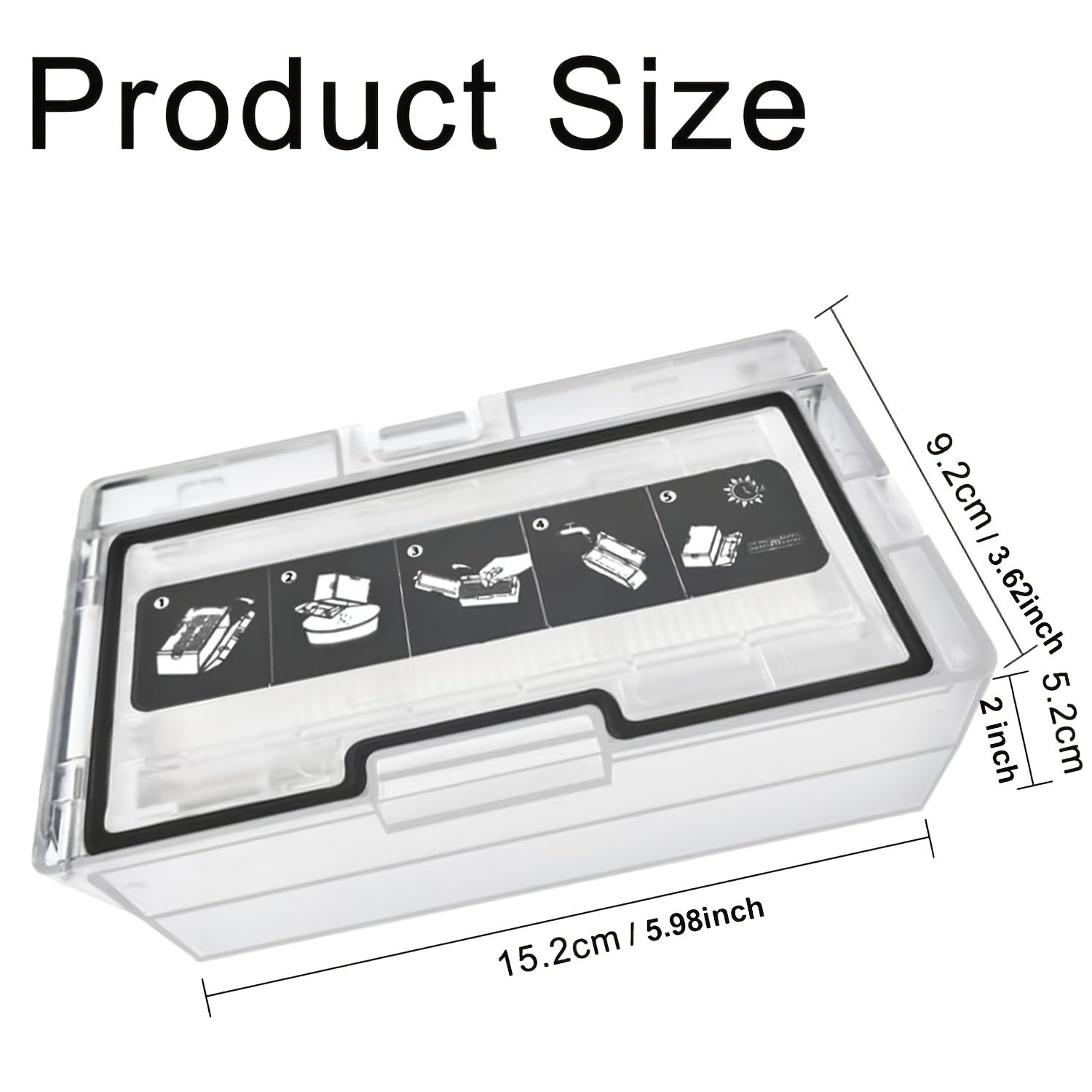 Roborock S8 seriyali chang qutisi - barcha S8 modellari bilan mos keladi - Robot tozalash apparati uchun zaruriy aksessuar.