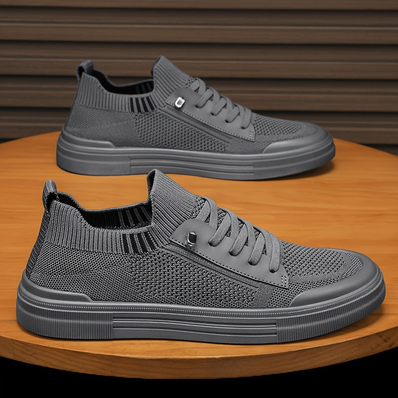 Men's Mesh Sneakers Lightweight Breathable Low Top Casual Shoes