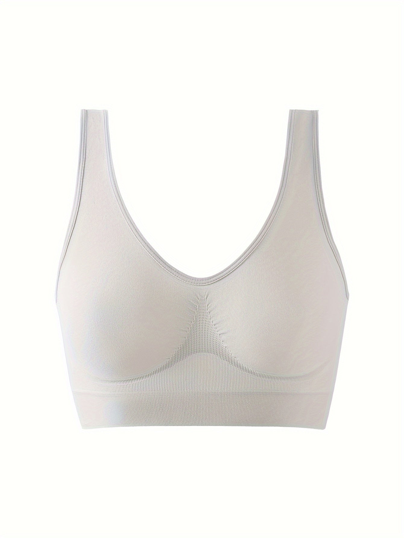Wireless Full Coverage Seamless Tank Bra for Women with Push-Up Support