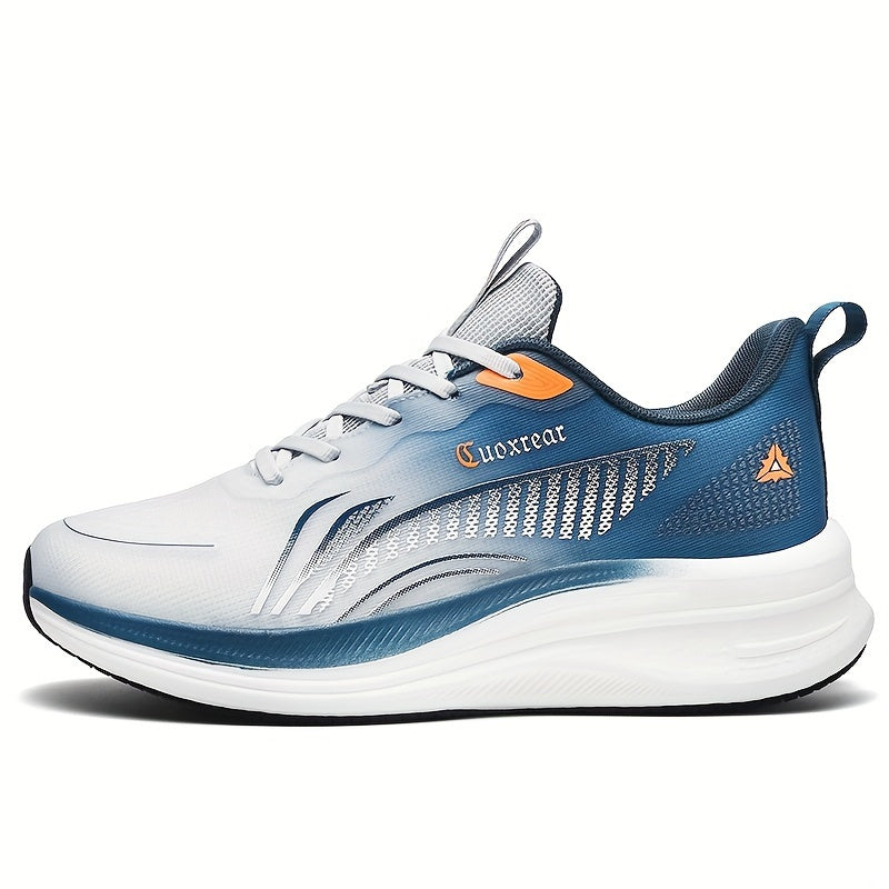 Men's Breathable Woven Platform Shoes for Outdoor Running Shock Absorbing