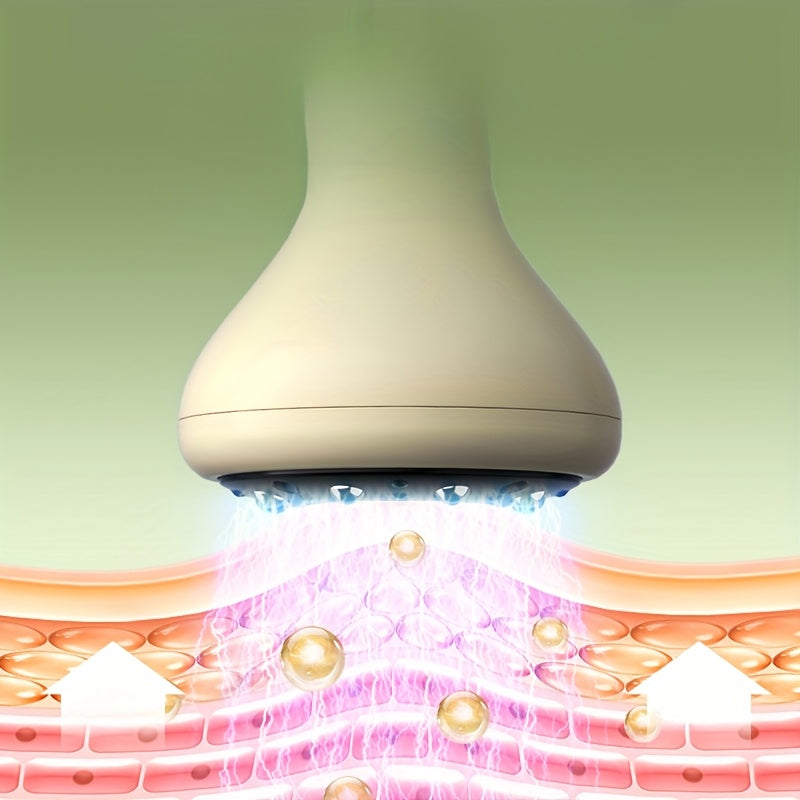 9-Speed Adjustable Silver Bead Scraping Massage Device for Legs Back and Arms with USB Rechargeable Battery