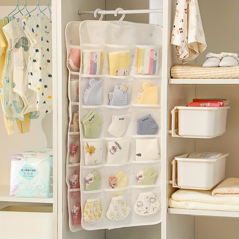 18-Pocket Over-the-Door Organizer Space-Saving Storage for Nursery and Kids Room