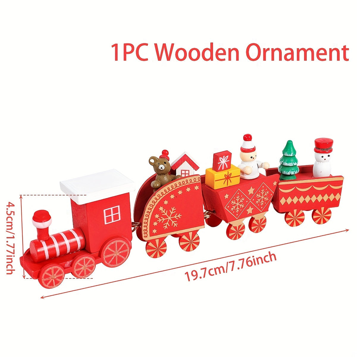 Wooden Christmas Tree Ornament for Holiday Decor and Gift