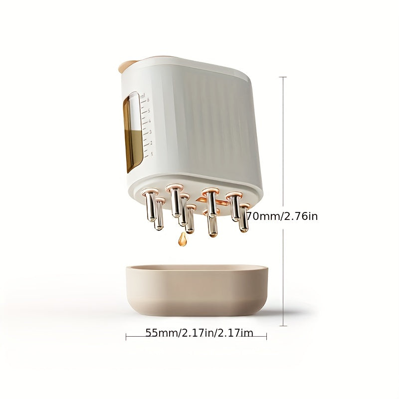 Portable USB Rechargeable Hair Oil Applicator Leak-Proof Mini Design High Vibration Motor