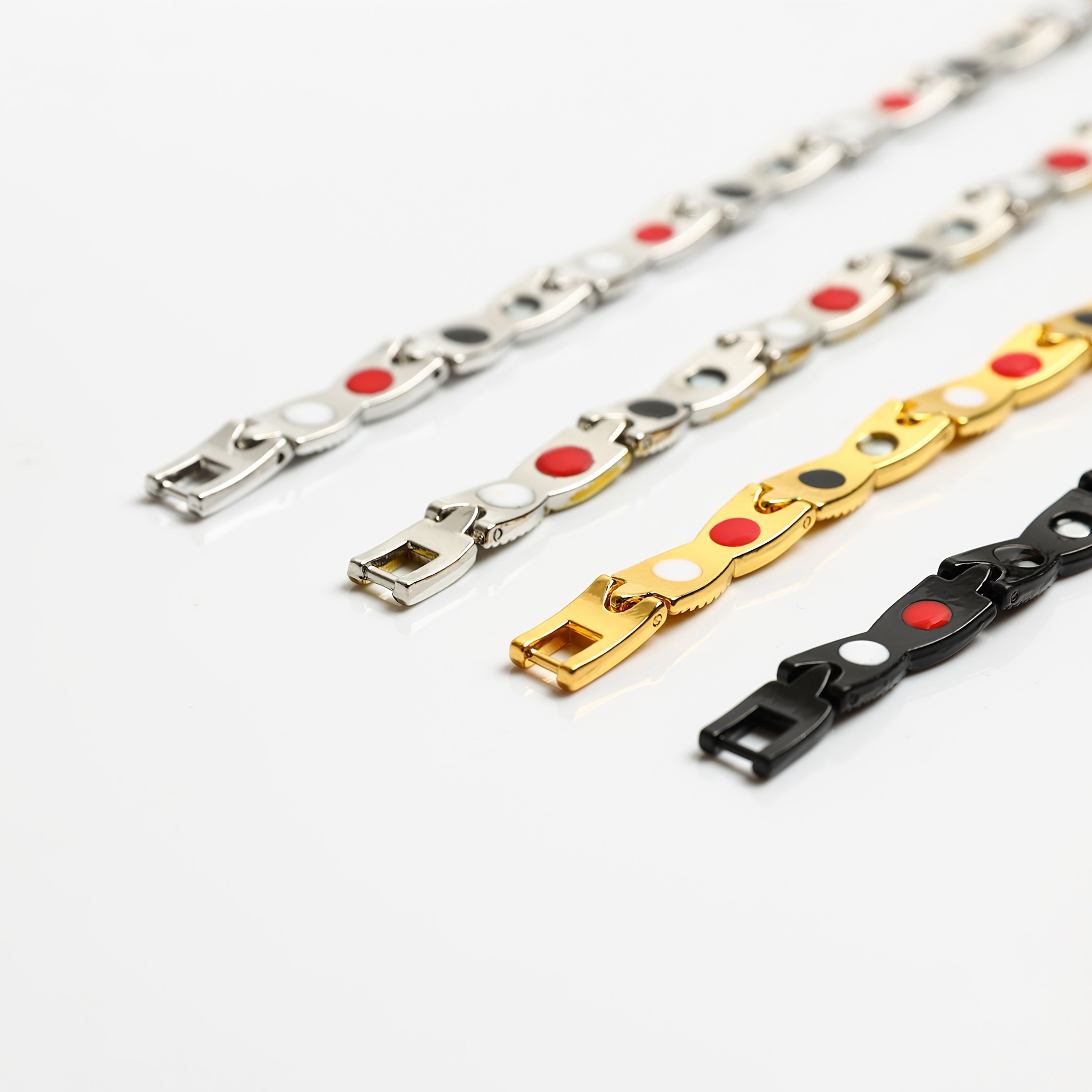 Pulsera de gotas de agua de acero de titanio para hombres y mujeres, joyería de regalo elegante