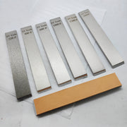 Set of 7 Diamond Whetstones for Knife and Tool Sharpening with Leather Base
