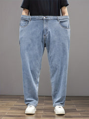 Men's Cotton Loose Fit Casual Cargo Pants in Plus Sizes