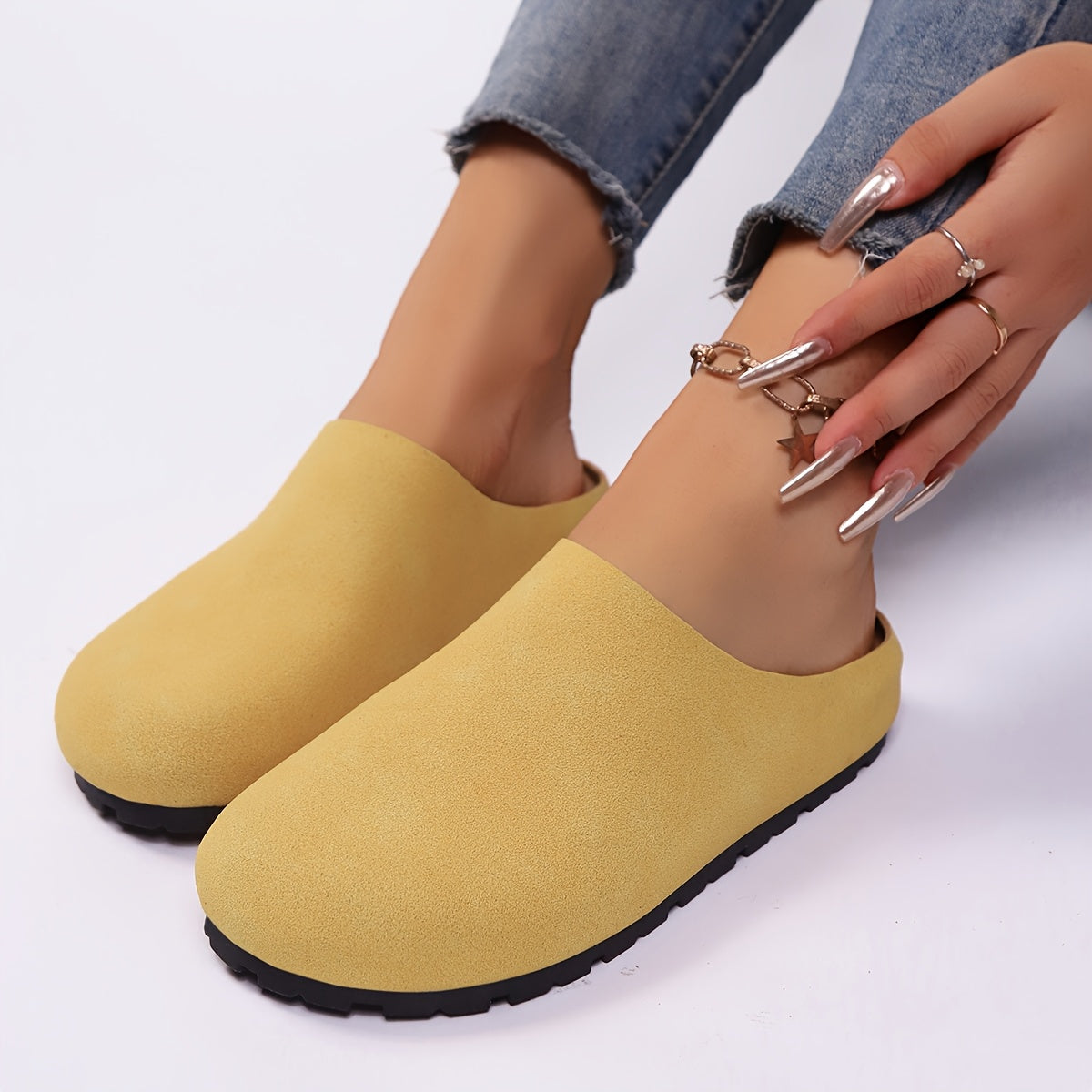 Women's Slip-On Platform Shoes Cushioned Insole Indoor Outdoor Flats