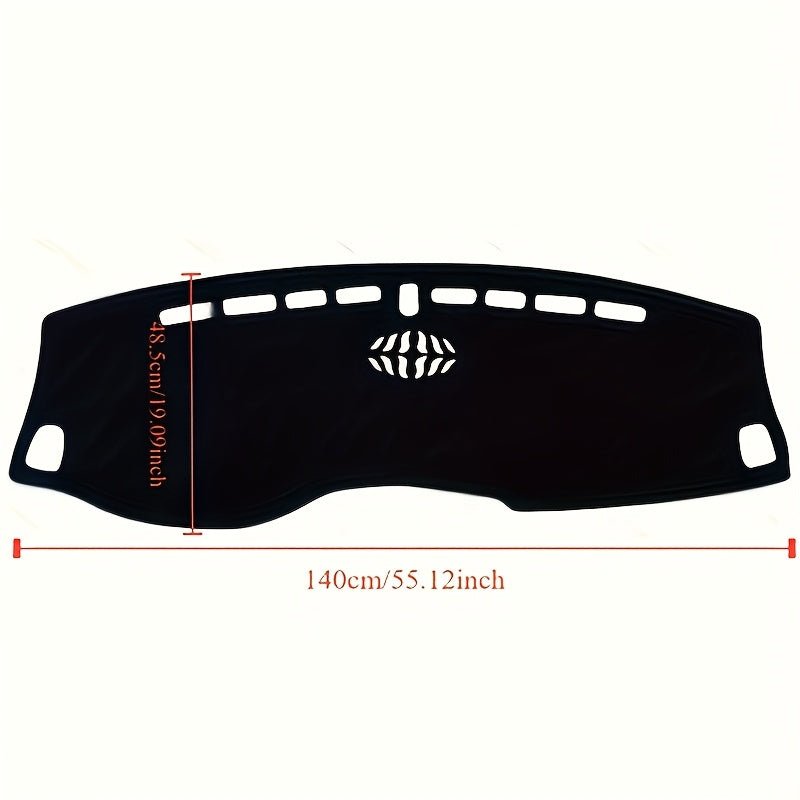 Interior Center Console Dashboard Mat Anti-Glare UV Protect Polyester
