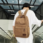 Canvas Backpack for Men Women with Adjustable Straps Fits 15-Inch Laptop for School Travel Work