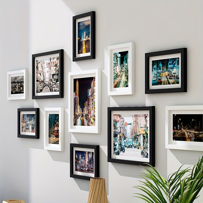 11-Piece Photo Wall Frame Set No Drilling Creative Wall Decor for Bedroom Living Room