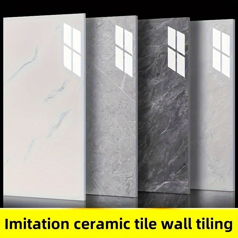 3D Marble Peel and Stick Wall Tiles Waterproof Vinyl Self-Adhesive Texturizing Decor