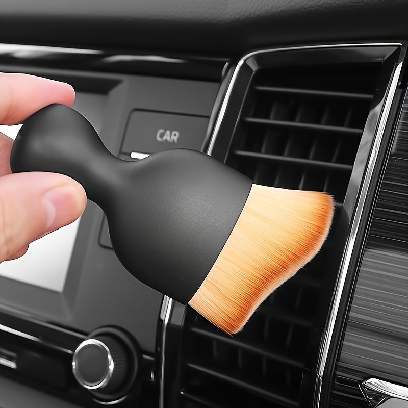 Soft Bristle Car Detailing Brush for Interior Dusting Auto Cleaning Tool