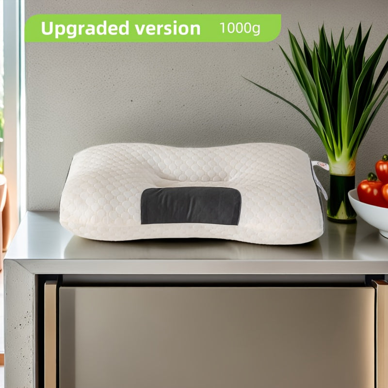 Almohada de soporte cervical transpirable para dormir y masaje, que absorbe la humedad