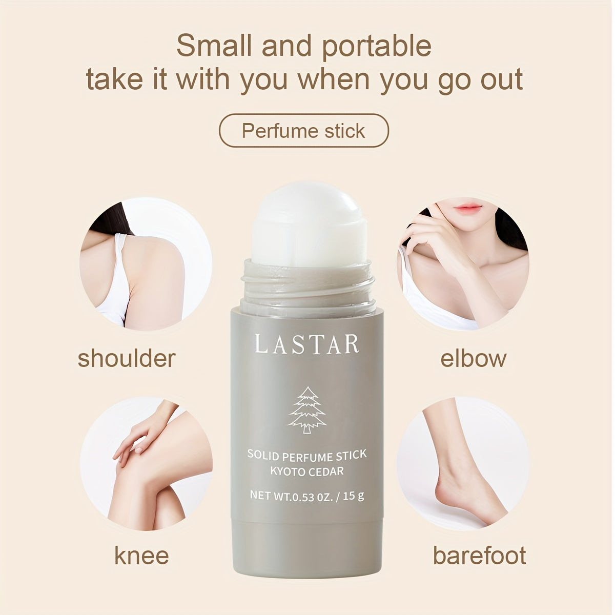 Unisex Deodorant Balm with Cedar Scent Natural Fruit Floral Fragrance Portable Solid Summer Fresh