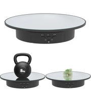 Motorized Rotating Display Stand with 19.99cm Pedestal, 360° Adjustable Speed, 7.71kg Load Capacity for Jewelry Photography and 3D Models