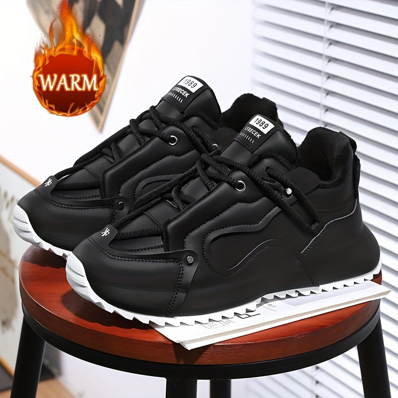 Zapatillas casuales para hombre, ligeras, de PU, para senderismo, actividades al aire libre y uso diario