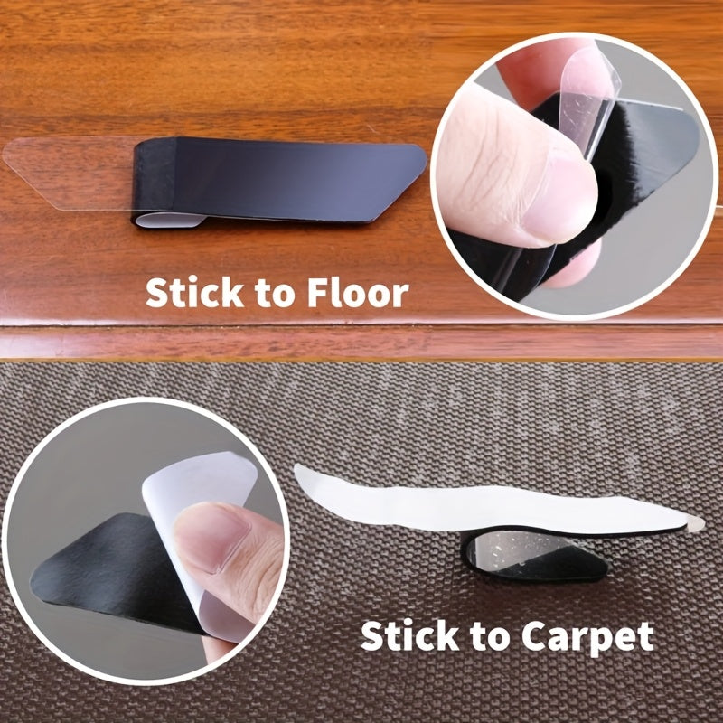 Rug Pad Gripper Set of 8 12 or 16 Non-Slip Washable for Hardwood Floors