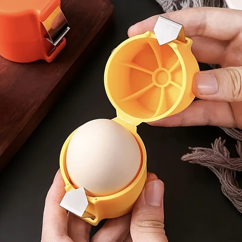 1pc Egg Yolk Separator Manual Plastic Kitchen Gadget Easy-Grip Handle