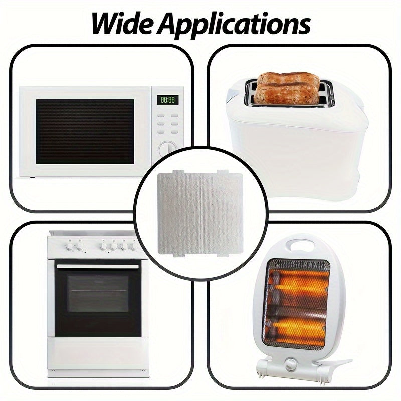 Set of 6 Heat Resistant Mica Sheets for Microwave Ovens 11.81cm x 10.01cm