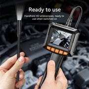Industrial Endoscope with 8mm HD Camera 2.4 Inch LCD 8 LED Lights 16.5ft Cable
