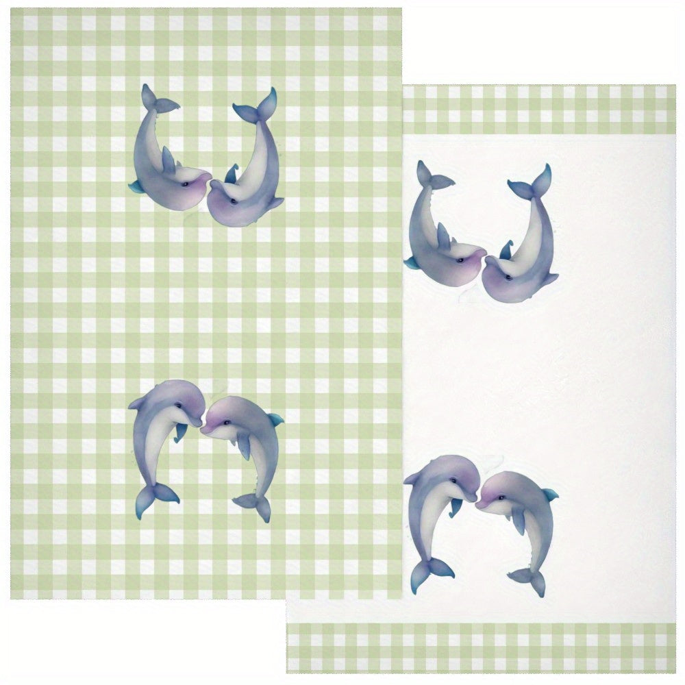 Juego de 2 toallas de camping suaves con corazones de San Valentín 45x66cm altamente absorbentes regalo