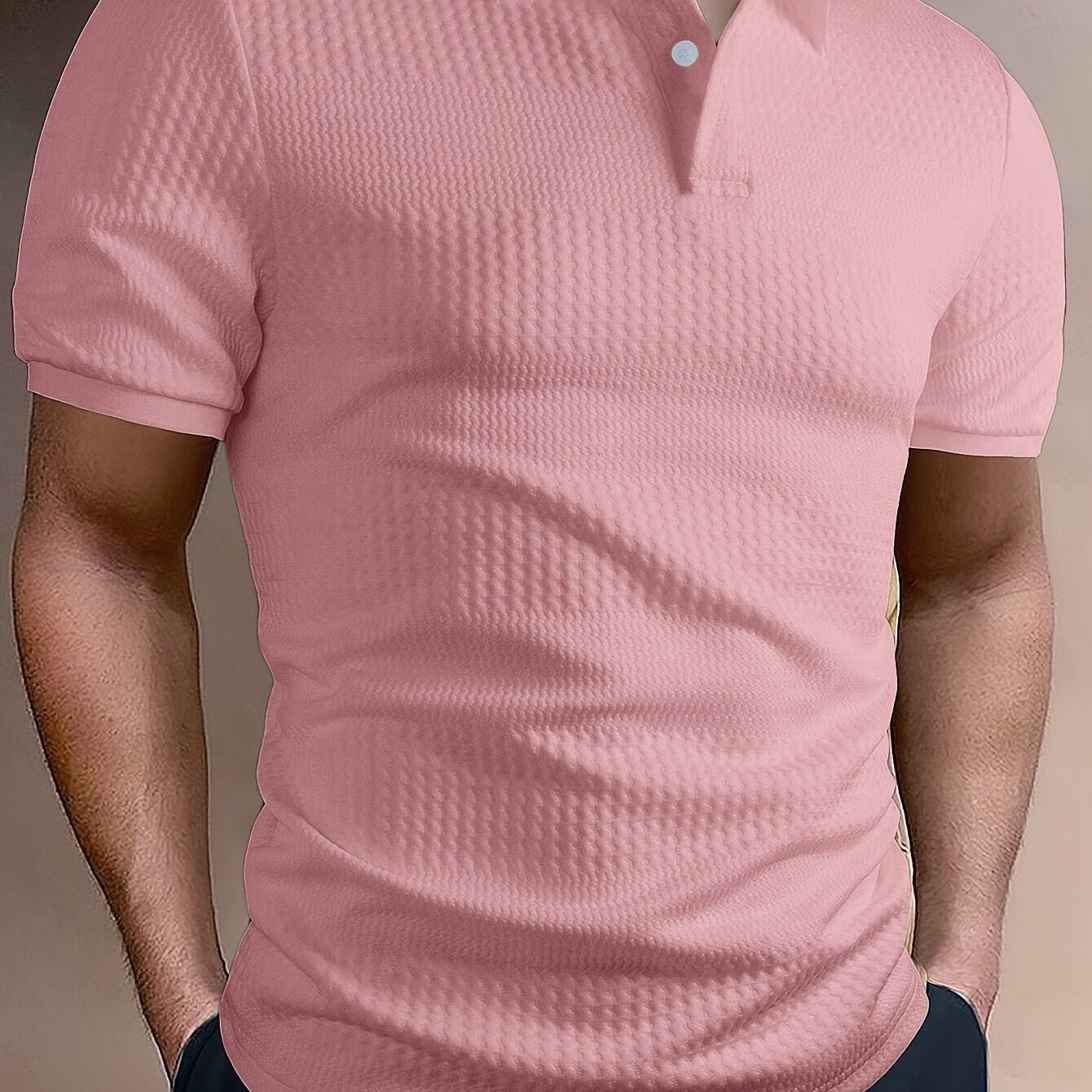 Men's Short Sleeve Golf T-Shirt Polyester Spandex Geometric Summer Outdoor Activities