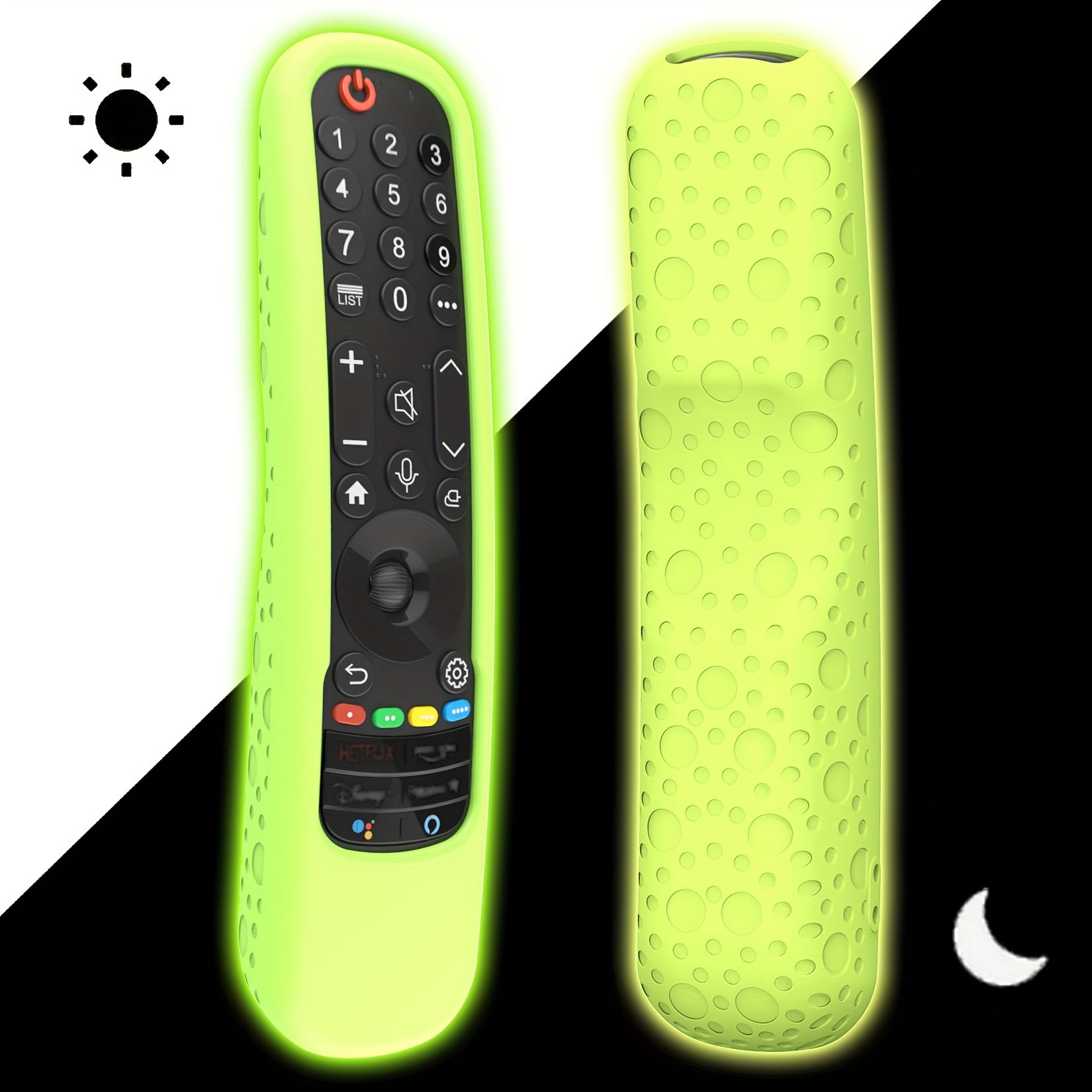 Universal Silicone Remote Control Cover for Magic TV 2024 Model Anti-Slip Glow-in-the-Dark