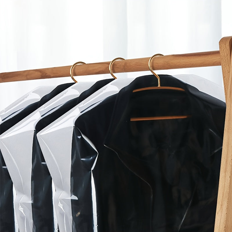 Paquete de 3 bolsas de polvo para ropa no tejida con cremallera para vestidos y trajes