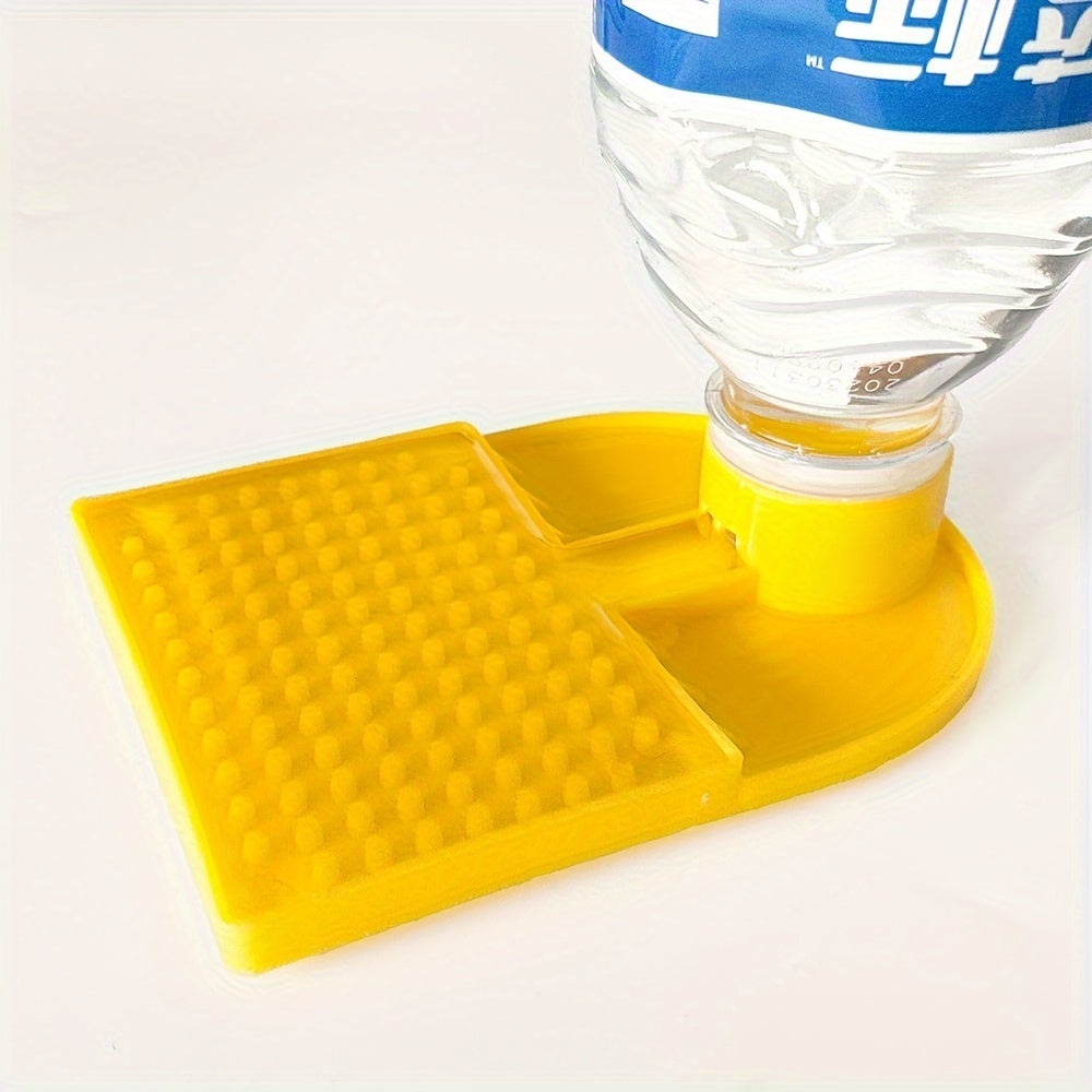 Yellow Bee Water Feeder with 8 Pieces Drowning Prevention Wide Feeding Area 30mm Diameter