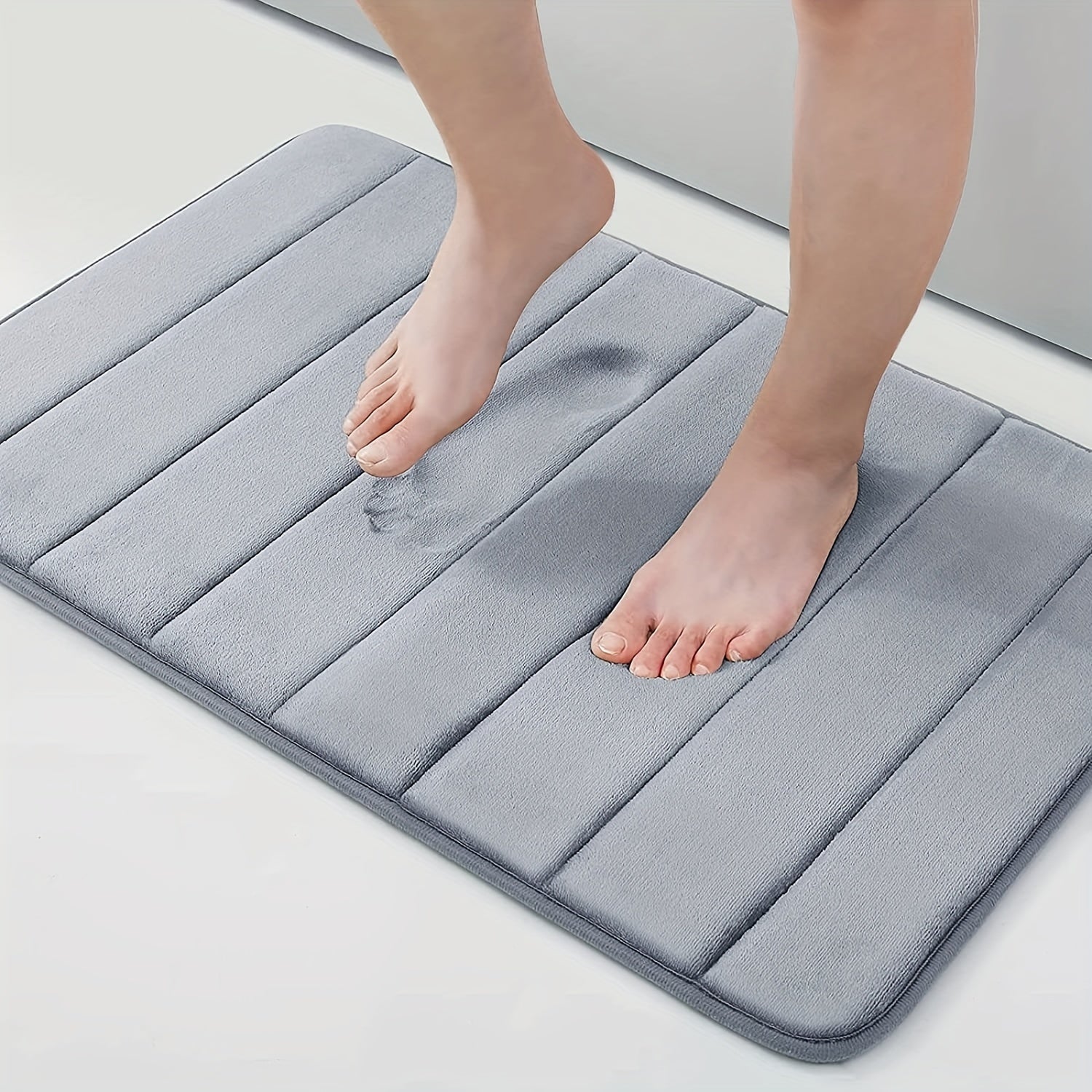Memory Foam Bath Mat Non-Slip Soft Water-Absorbing Shower Mat
