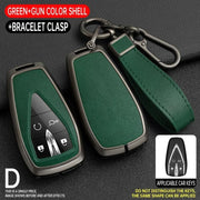 Universal Brown Leather Key Case Cover for Car Keyless Entry Protects Scratch