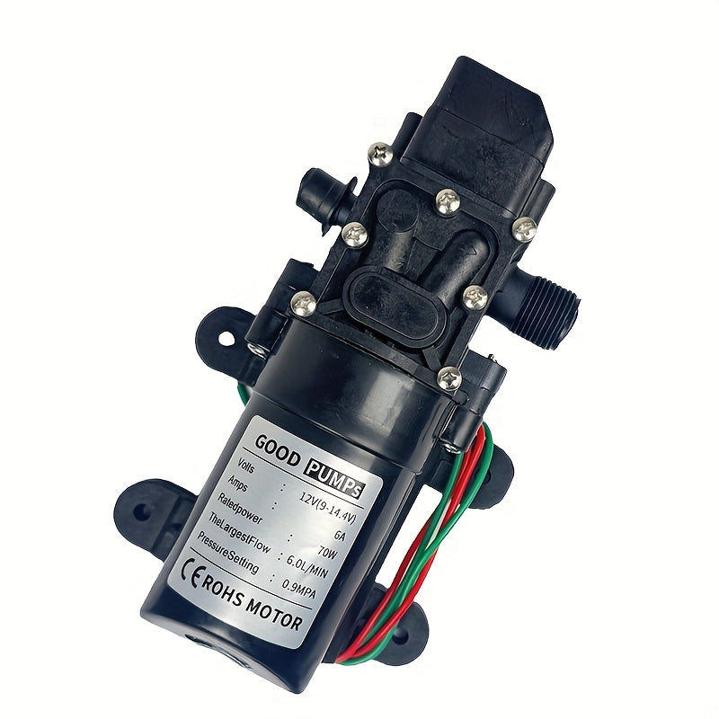 12V High Pressure Water Pump 130 PSI Self-Priming for RV Boat Garden