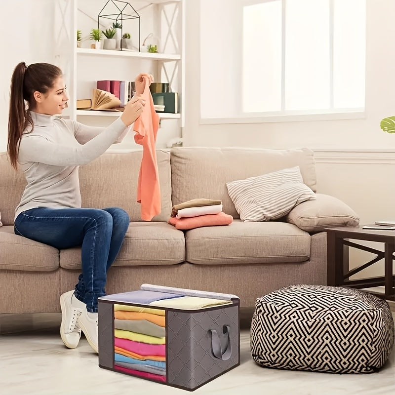 Шесть больших прочных складных сумок для хранения постельных принадлежностей, одежды и игрушек