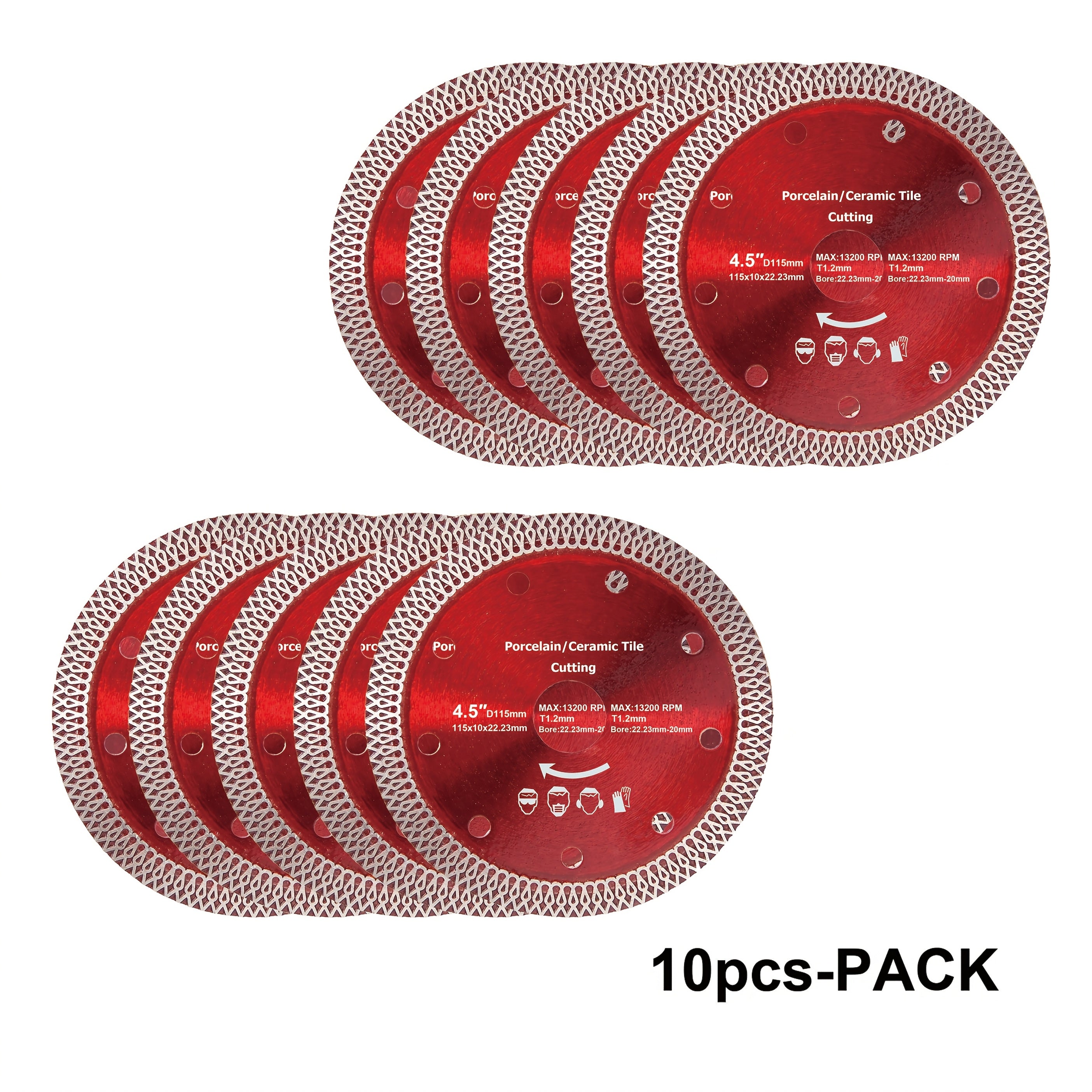 11.43cm Diamond Ceramic Saw Blade for Porcelain Tile Granite Brick Concrete Cutting