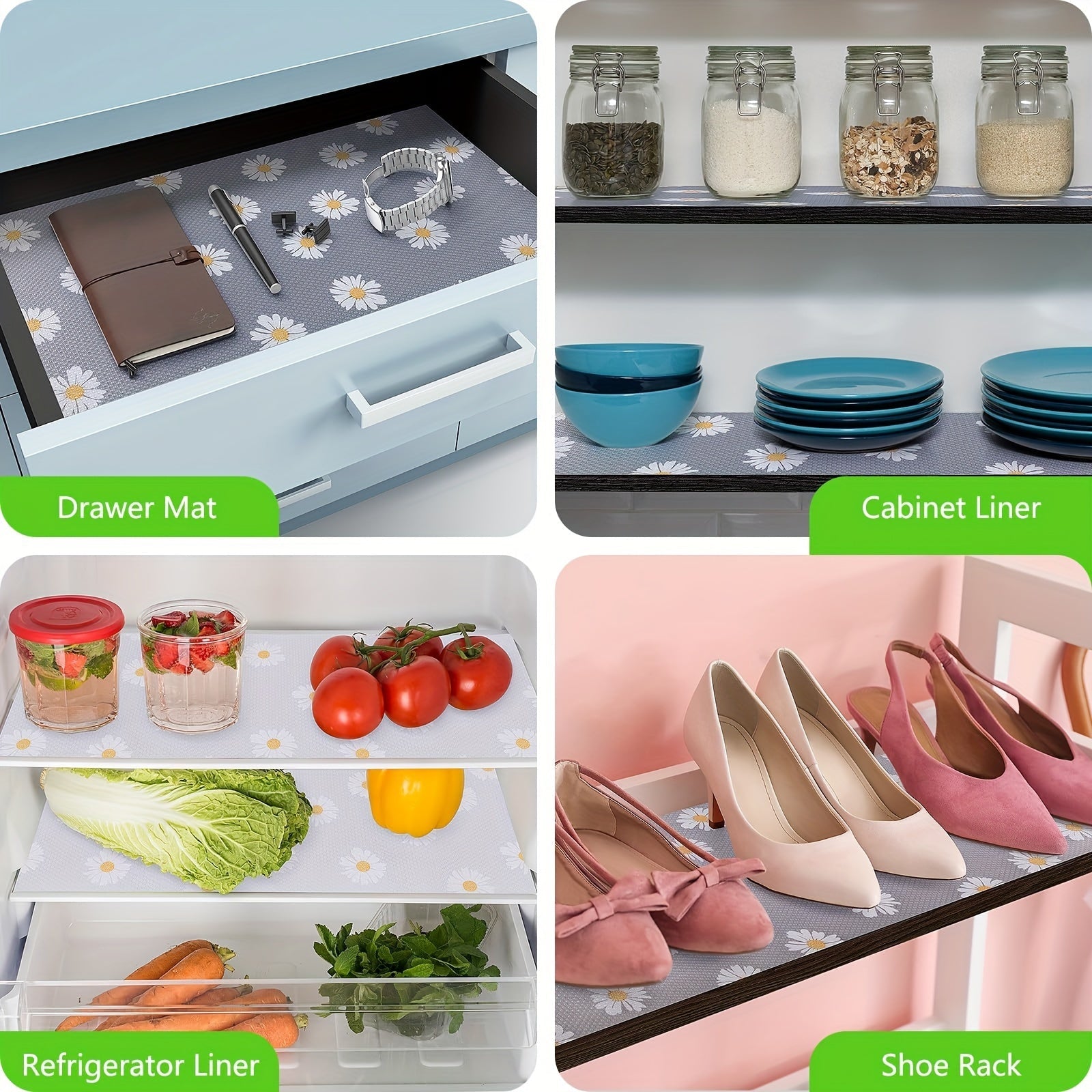 EVA oshxona tortma qoplamalari: Suv o'tkazmaydigan, yopishqoq emas, mustahkam va tozalash oson - 200sm/300sm o'ralarida mavjud, oshxona saqlash va tashkil etish uchun ideal