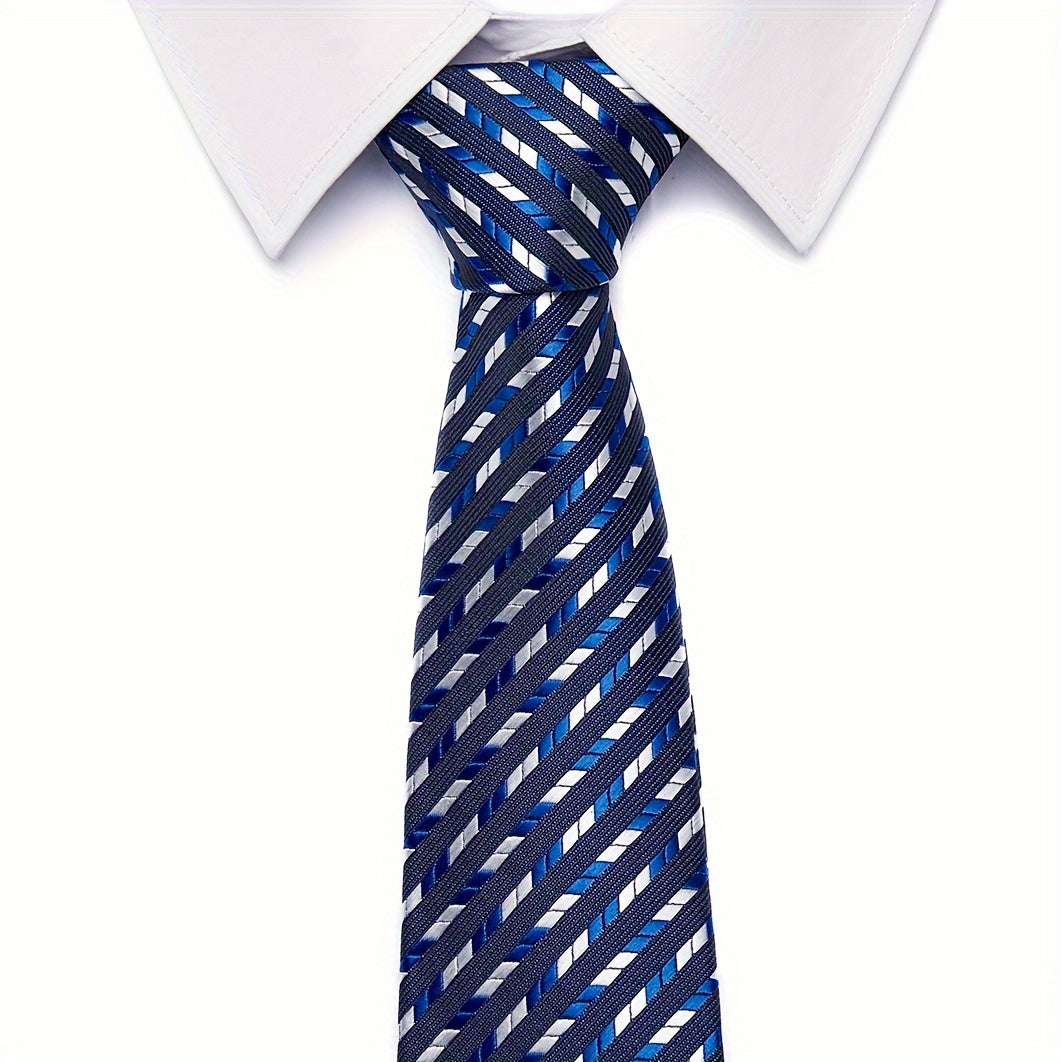 Men's Retro Elegant Patterned Tie for Casual and Formal Wear