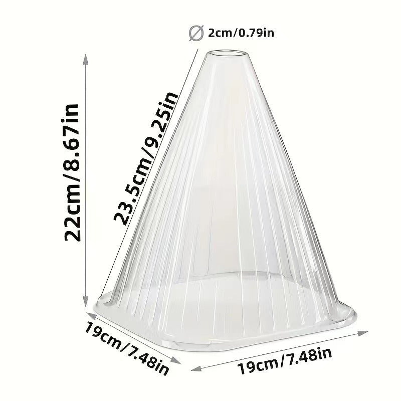 Large Reusable Plastic Plant Cloches 15/25 Pieces Protects from Birds Frost Snails
