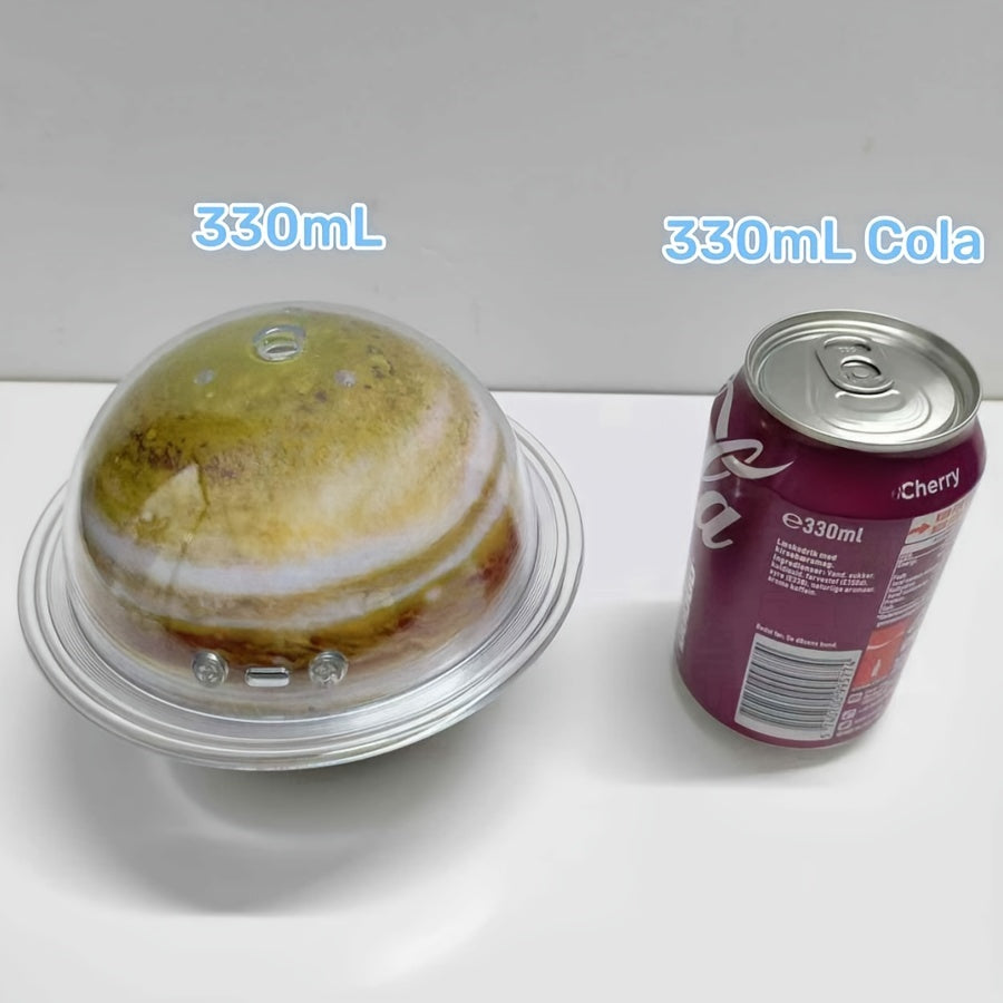 330ml Jupiter-Inspired USB Humidifier with LED Night Light for Aromatherapy and Home Decor