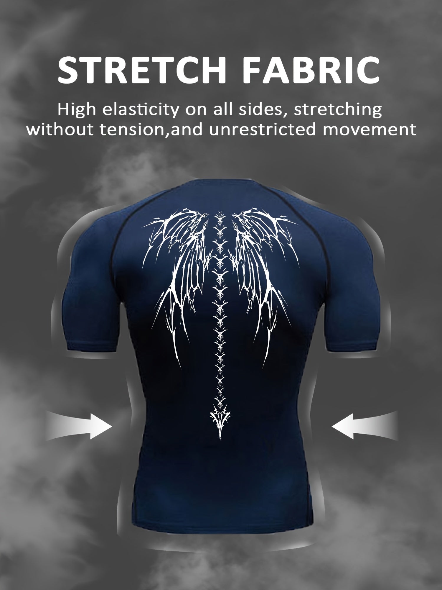 Men's Athletic Set Quick-Dry Compression T-Shirt and Multi-Pocket Shorts for Gym Running Outdoor