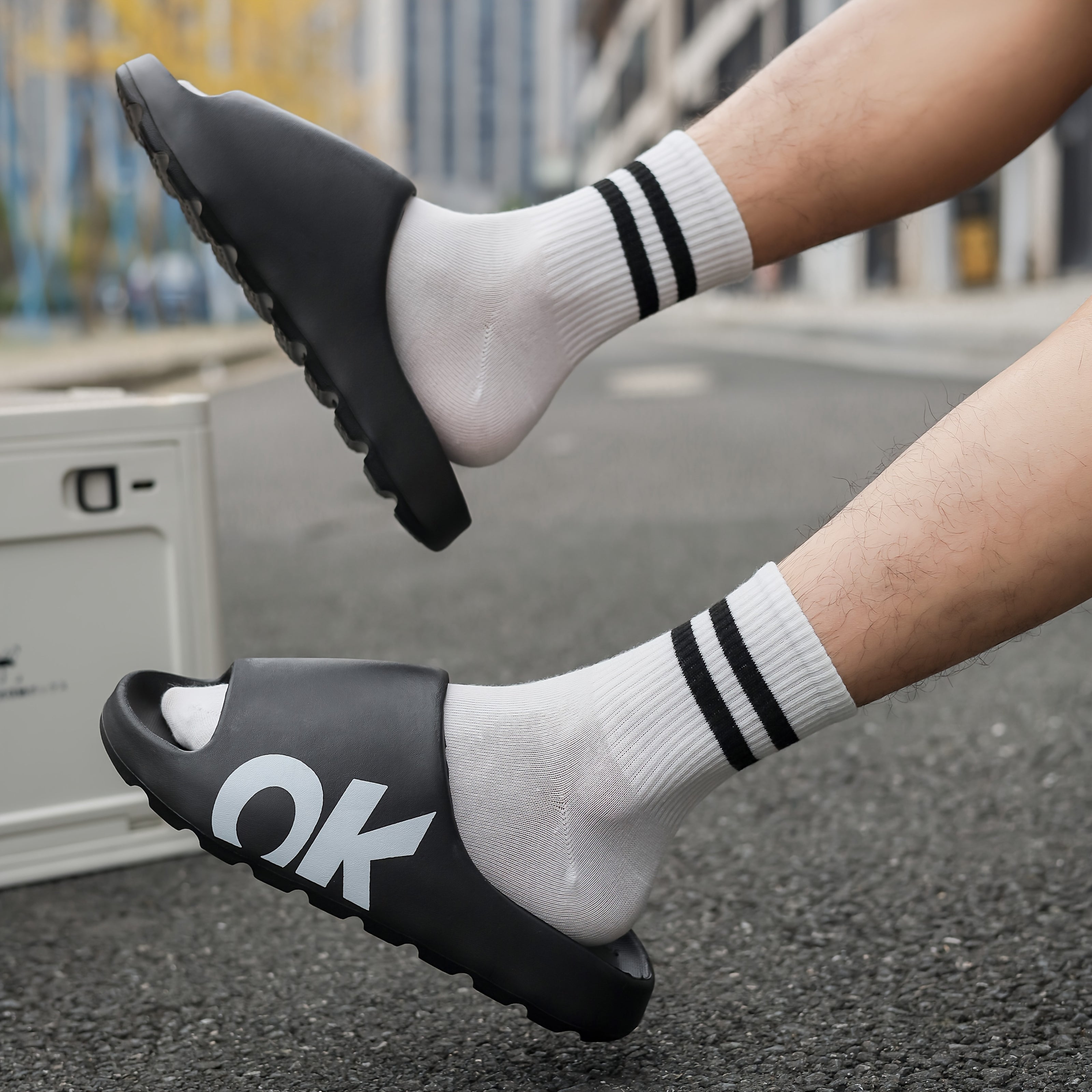 Unisex Summer EVA Slides Lightweight Non-Slip Casual Beach Sandals