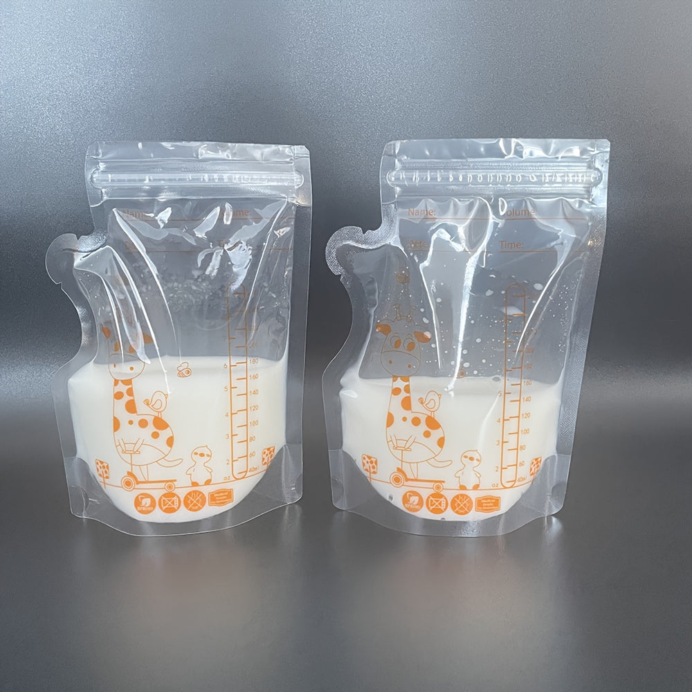 100 шт. по 250 мл мешков для хранения грудного молока, пищевой класс, герметичные, стерилизованные