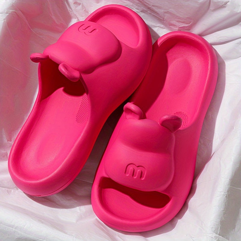 Women's Cartoon Design Slides Soft Sole Indoor Bathroom Shoes