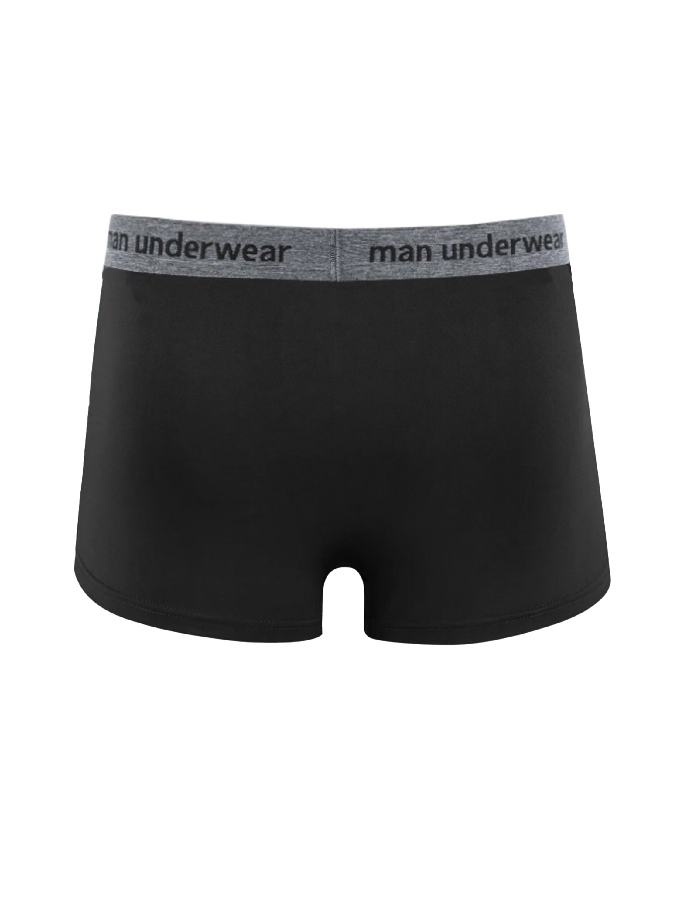 Men's Cotton Boxer Briefs 4-Pack Breathable Knit Fabric Solid Color