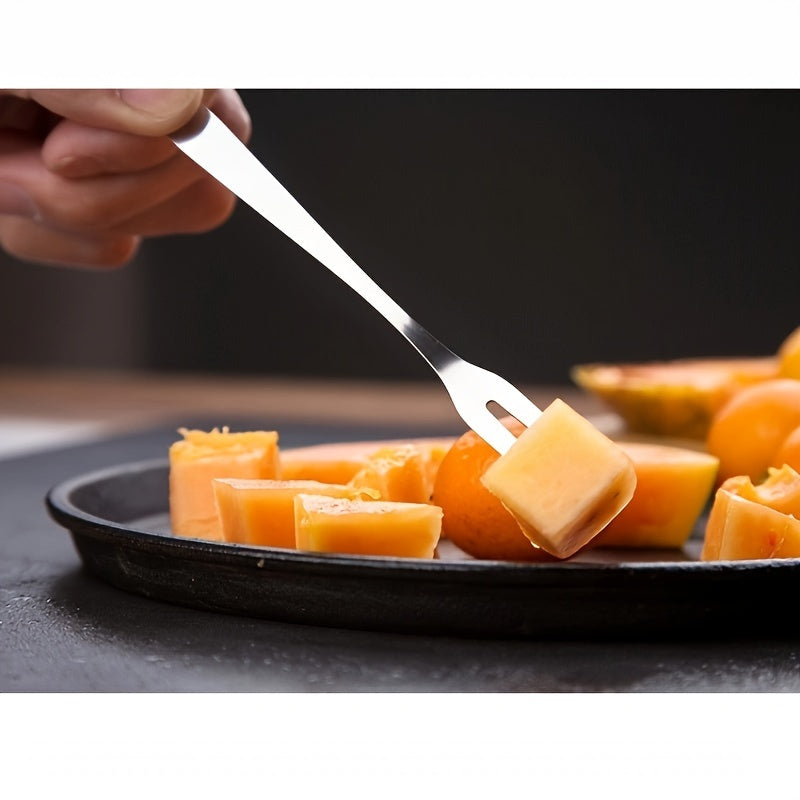Stainless Steel Fruit Forks Set of 10 for Desserts and Pastries