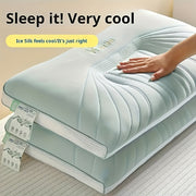 Pack de 2 almohadas con cubierta de hielo transpirable 3D para enfriamiento, soporte para cuello y hombros, para todas las estaciones