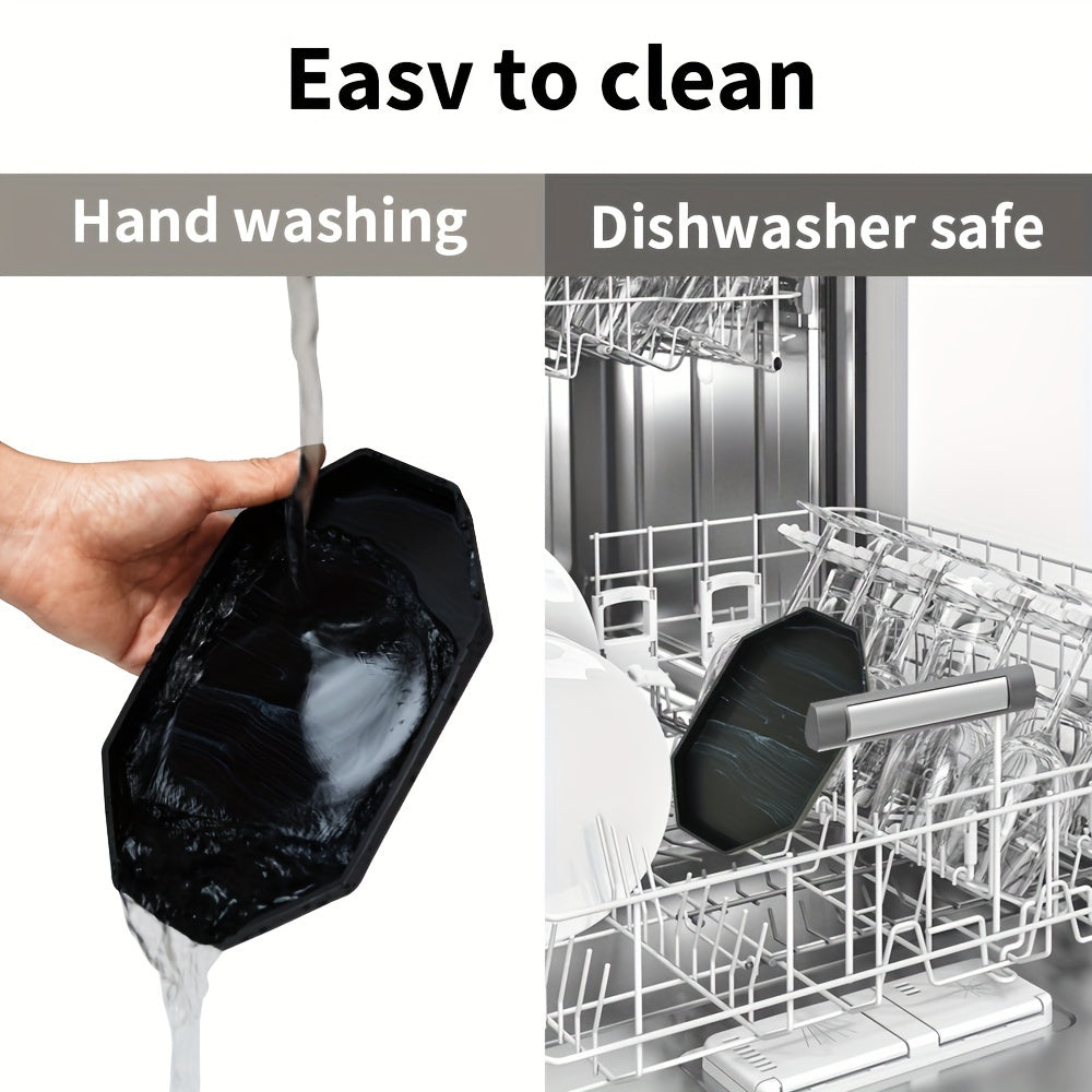 Silicone Bathroom Organizer Tray for Jewelry and Decor Storage